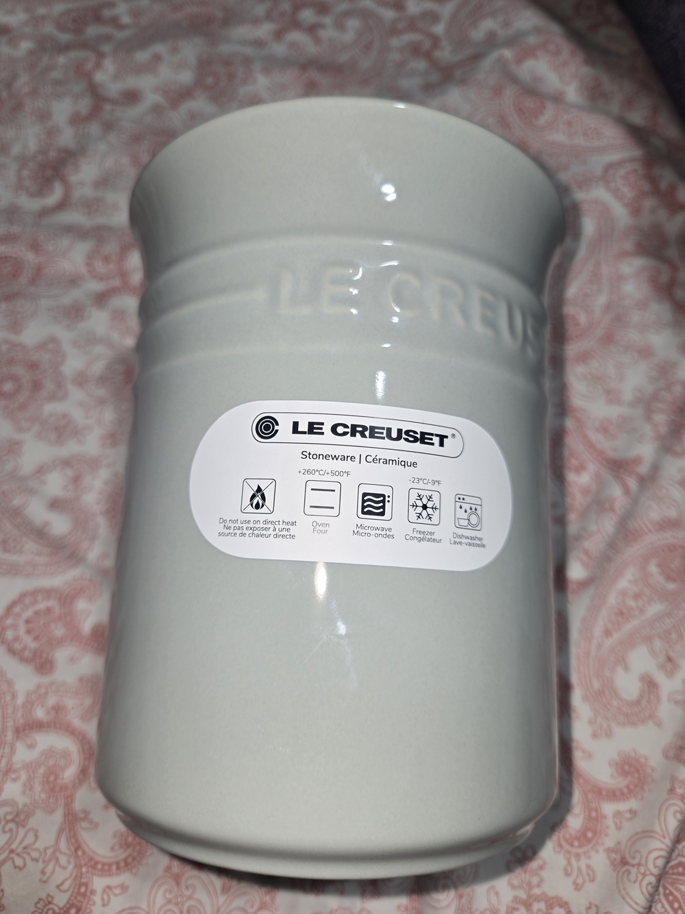 Le Creuset Stoneware Utensil Crock in Pistachio